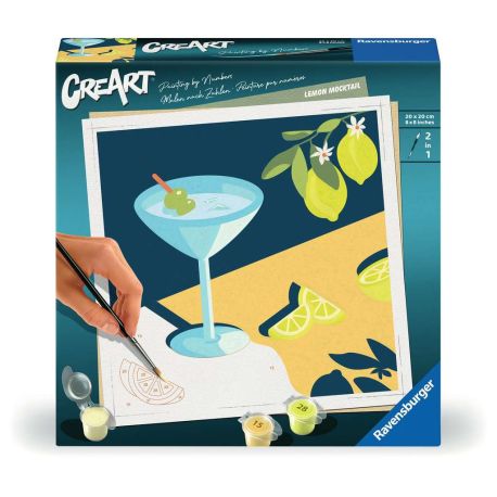 Ravensburger CreArt - Malen nach Zahlen 25561 - Mocktail Zitrone - ab 12 Jahren