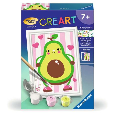 Ravensburger CreArt 25881 - Avocado - Malen nach Zahlen für Kinder ab 7 Jahre