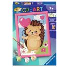 Ravensburger CreArt - Malen nach Zahlen 25883 - Herziger Igel - ab 7 Jahren