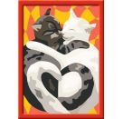 Ravensburger CreArt - Malen nach Zahlen 25884 - Katzen-Liebe - ab 7 Jahren