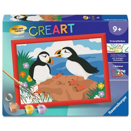Ravensburger CreArt - Malen nach Zahlen 25887 - Papageientaucher - ab 9 Jahren