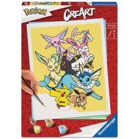 Ravensburger CreArt - Malen nach Zahlen 25897 - Pokémon All-time Favorites - ab 12 Jahren