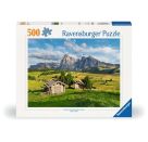Ravensburger Puzzle 12001383 - Dolomitenidyll of Siusi - 500 Teile Puzzle für Erwachsene ab 12 Jahren