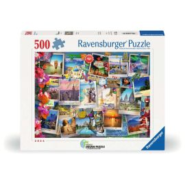 Ravensburger Puzzle 12001489 - World Travel Pinboard - 500 Teile Puzzle für Erwachsene und Kinder ab 12 Jahren