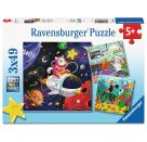 Ravensburger Puzzle - 12004048 Tierwissenschaftler - Puzzle für Kinder ab 5 Jahren, mit 3x49 Teilen