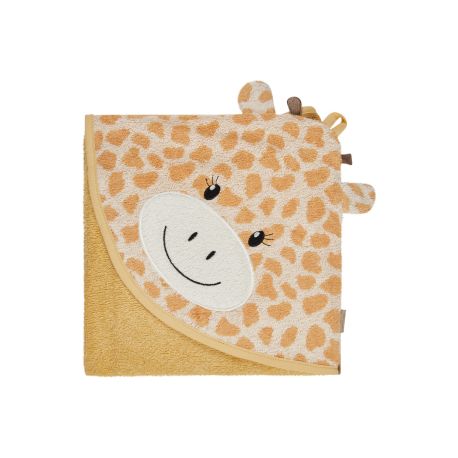 Sterntaler Kapuzenbadetuch GIRAFFE Kaya sand