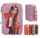 TOPModel 3 Fach Federtasche mit Anhänger GIRL POWER