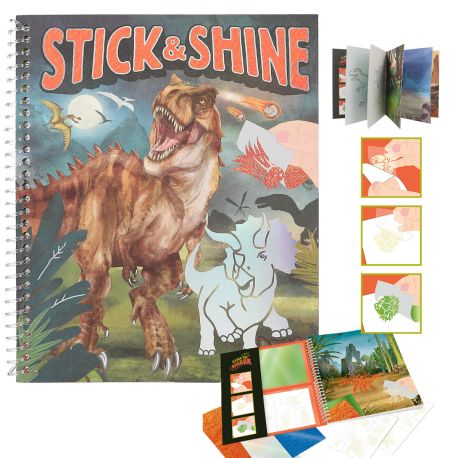 Dino World Malbuch Stick   Shine