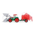TRUXX Traktor mit Heuanhänger, Schaukarton