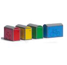 BUSCH H0 4 Fahrradboxen