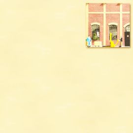 BUSCH H0/TT 2 Dekopl. Ziegel hell