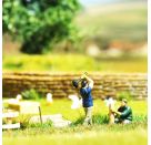 BUSCH H0 A-Set: Koppelzaun aufst.