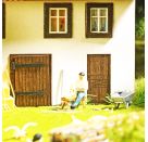 BUSCH H0 A-Set: Holzschnitzer