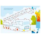 Total bunt von Punkt zu Punkt. Fahrzeuge. Von 1 bis 100