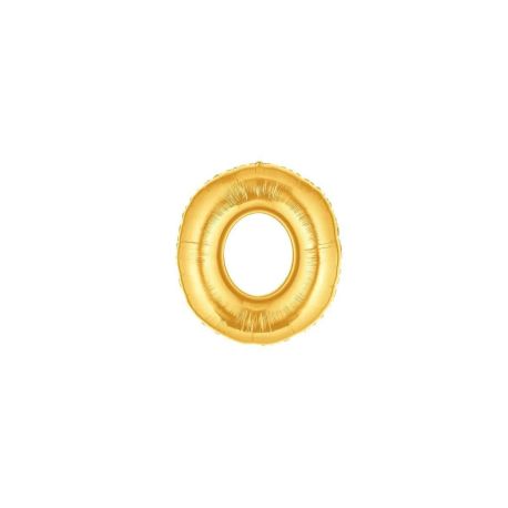 Zahl 0 gold 102 cm / Number 0 gold 40