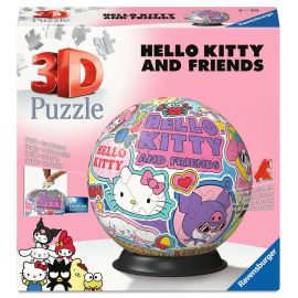 Ravensburger 3D Puzzle 11630 - Puzzle-Ball Hello Kitty - Puzzle-Ball für Erwachsene und Kinder ab 6 Jahren