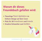 Freundebuch – Meine Freunde - mit Plüsch-Patch (Einhorn-Paradies)