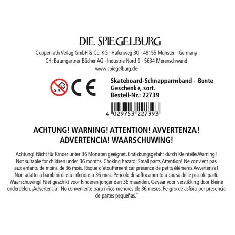 Skateboard-Schnapparmband