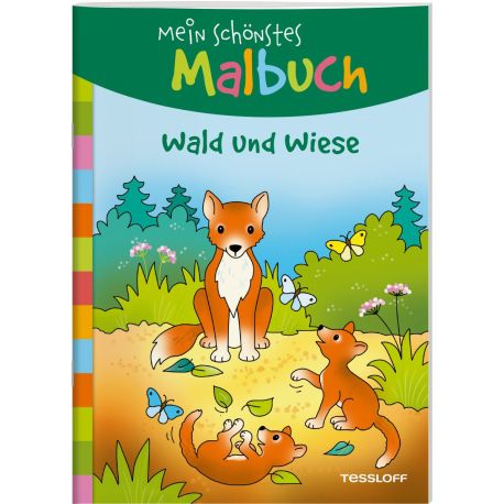 Mein schönstes Malbuch. Wald und Wiese