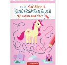 Mein kunterbunter Kindergartenblock - Rätsel ohne Text (Einhörner)
