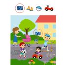 Mein kunterbunter Kindergartenblock - Rätsel ohne Text (Fahrzeuge)