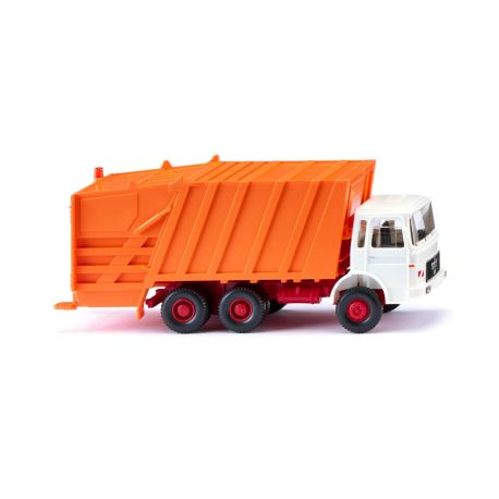 WIKING Pressmüllwagen (MAN) - weiß/kommunalorange