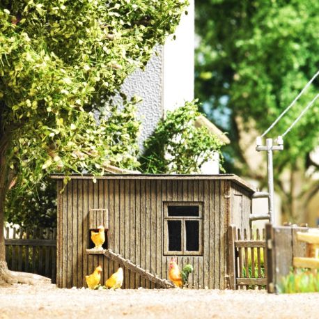 BUSCH H0 Hühnerstall