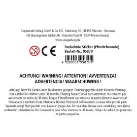 Funkelnde Sticker (Pferdefreunde)