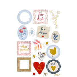 Sticker und Etiketten – Stickerbogen mit 100 Stickern - LandLust