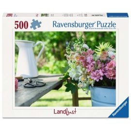 Ravensburger Puzzle 12001634 - Sommerbunte Löwenmäulchen - 500 Teile Landlust Puzzle für Kinder und Erwachsene ab 12 J