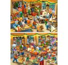 Ravensburger Kinderpuzzle - 12004047 Weihnachtswerkstatt - Puzzle für Kinder ab 3 Jahren, mit 2x12 Teilen