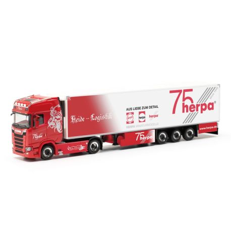 herpa - Scania CS20 HD Kühlkoffer-Sattelzug Heide Logistik   75 Jahre Herpa (Niedersachsen   Kirchlinteln)