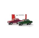 herpa - MiniKit Wartburg 353 66, 2er Set, Karminrot   Atlantikgrün