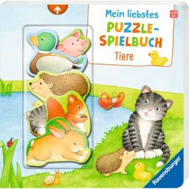 Mein liebstes Puzzle-Spielbuch: Tiere - Puzzlebuch ab 18 Monaten, mit 6 Puzzleteilen