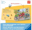 Ravensburger Puzzle-Buch: Fahrzeuge - Kinderbuch ab 3 Jahren, Puzzle mit 12 Teilen, Spielbuch, Wimmelbuch, Pappbilderb