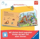 Ravensburger Puzzle-Buch: Fahrzeuge - Kinderbuch ab 3 Jahren, Puzzle mit 12 Teilen, Spielbuch, Wimmelbuch, Pappbilderb