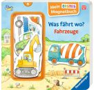 Mein erstes Magnetbuch: Was fährt wo? Fahrzeuge - Magnet-Spielbuch ab 12 Monaten, Kinderbuch ab 1 Jahr