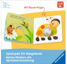 Meine bunten Ri-Ra-Rasseltiere – Rasselbuch für Kinder ab 6 Monaten, Babybuch, Spielbuch