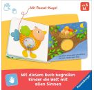 Meine bunten Ri-Ra-Rasseltiere – Rasselbuch für Kinder ab 6 Monaten, Babybuch, Spielbuch