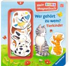Mein erstes Magnetbuch: Wer gehört zu wem? Tierkinder - Magnet-Spielbuch ab 12 Monaten, Kinderbuch ab 1 Jahr