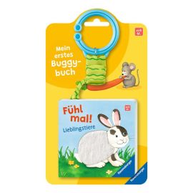 Mein erstes Buggybuch: Fühl mal! Lieblingstiere, Baby-Buch für Kinder ab 6 Monaten, Fühlbuch, Pappbilderbuch