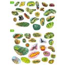 Ravensburger Wimmeln, Rätseln, Stickern: Dinosaurier - Stickerbuch ab 4 Jahren, 13 Wimmelbilder, über 300 Sticker, Din