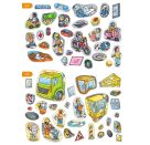 Ravensburger Wimmeln, Rätseln, Stickern: Fahrzeuge - Stickerbuch ab 4 Jahren, 13 Wimmelbilder, über 300 Sticker, Fahrz