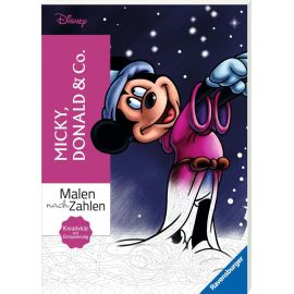 Malen nach Zahlen Disney: Micky, Donald & Co. - Malbuch für Erwachsene