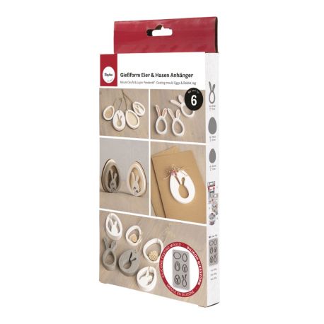 Silikon Gießform Eier + Hasen