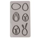 Silikon Gießform Eier + Hasen