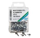 Musterbeutelklammern silber