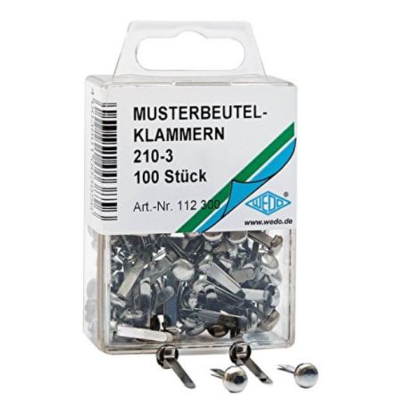 Musterbeutelklammern silber