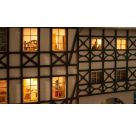 NOCH micro-rooms Doppel-LED, warm-weiß Gebäude-Innenbeleuchtung, 4 Stück