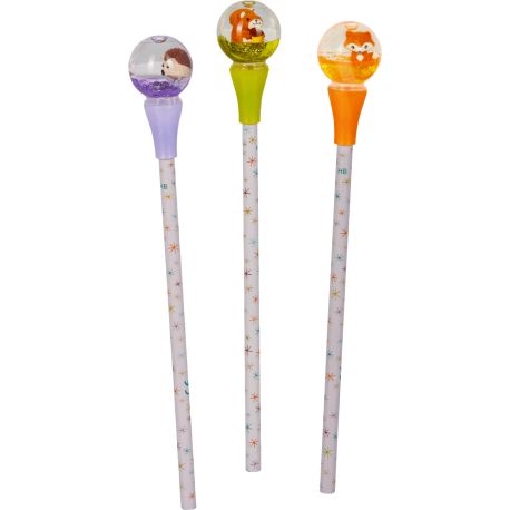 Bleistift m. Schneekugel-Topp